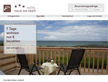 Tablet Screenshot of ahrenshoophotel.de